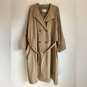 Old Navy Tan Double-Breasted Trench Coat